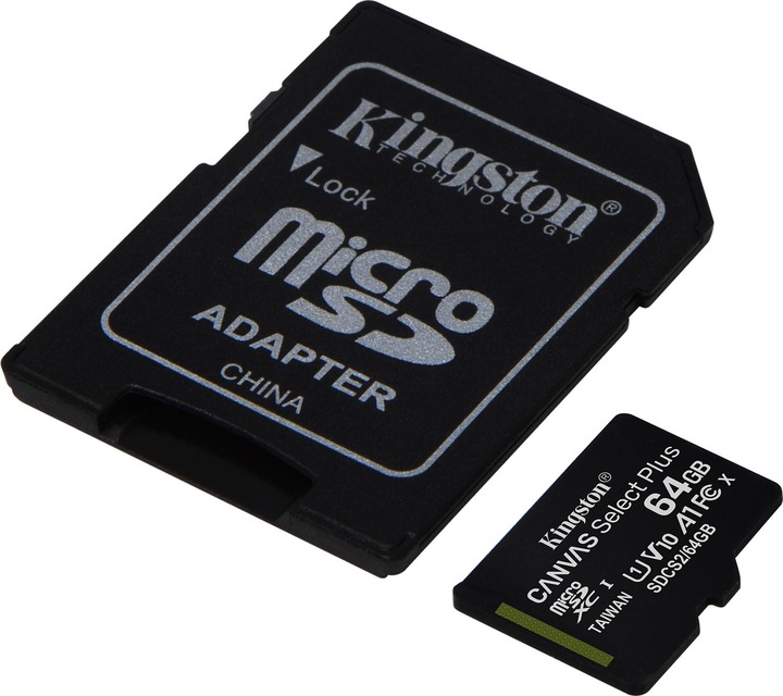 Produktbild Kingston Canvas Select Plus microSD 64GB (64 GB, microSDXC, U3, UHS-I)