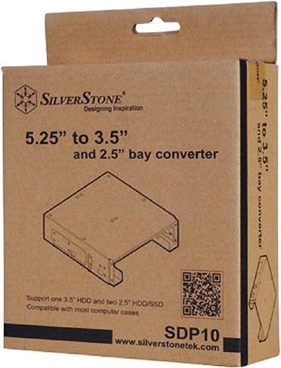 Image du produit Silverstone Cadre de montage pour un lecteur 2,5" et un lecteur 3,5" dans une baie 5,25