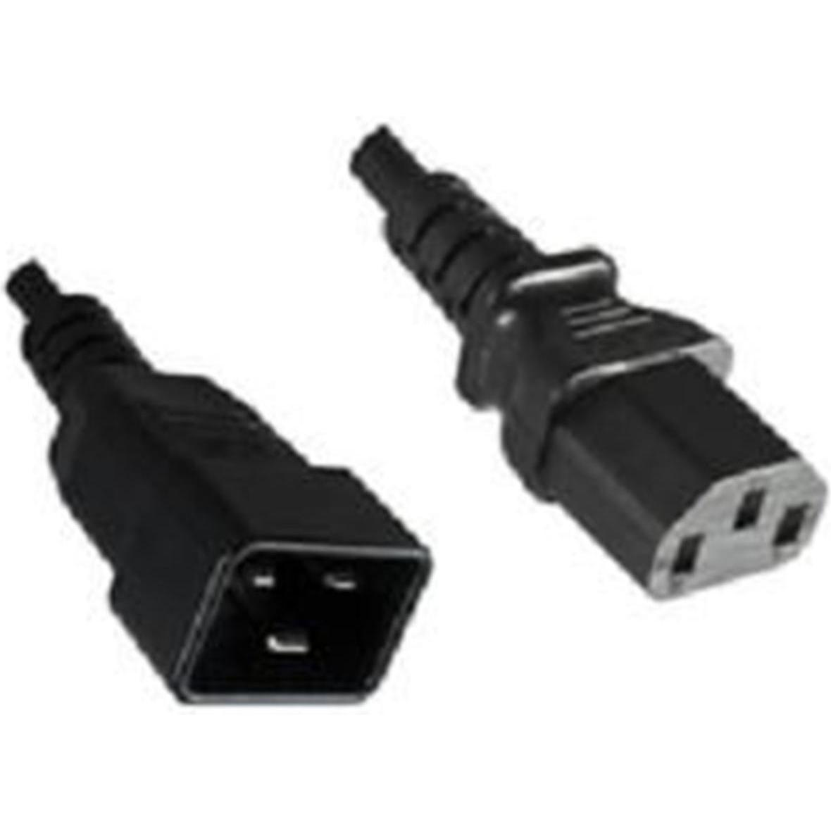 MicroConnect, Verlängerungskabel, PowerCord C13-C20 10A 2m Black (2 m, C13, C20)