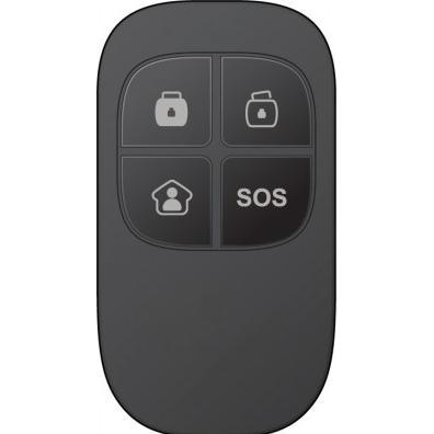 Techly Telecomando 4 tasti per sistema di allarme wireless I-ALARM-REMOT (Telecomando specifico per il dispositivo, Infrarossi), Telecomando, Nero