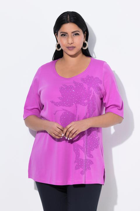 Produktbild Ulla Popken T-Shirt, A-Linie, Rundhals, Halbarm, Pima Cotton (42, 44)