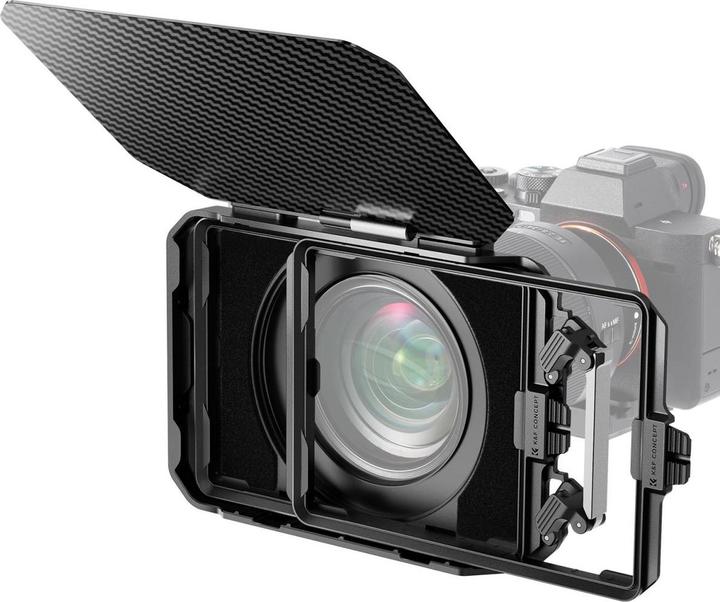 Produktbild K&F Concept Square Movie Blackout Kit, 2 Slots 4*5.65, with 67/72/77/82/95mm Adapter Ring (67 mm, ND- / Graufilter, 143.51 mm)