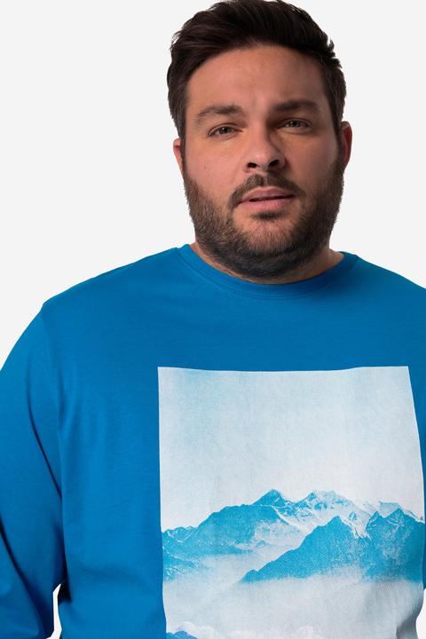 Immagine prodotto Men+ T-Shirt, Langarm, Bauchfit, Druck vorne (XXL)