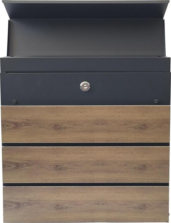 Actual product image HTI-Living Briefkasten Amin Holzoptik mit Zeitungsfach