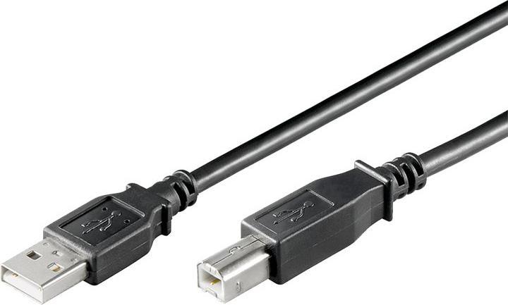 Produktbild Goobay USB 2.0 Hi-Speed Kabel, Schwarz, 3 m (3 m, USB 2.0, 5 W)