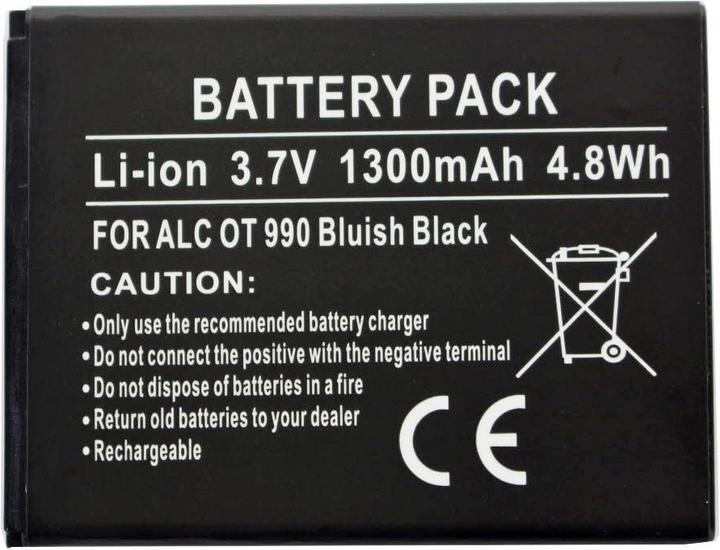Image du produit Alcatel AkkuOne Touch 918D Batterie CAB32A0001C1, CAB31P0000C2, CAB31P0000C1, BY71, TLIB37A