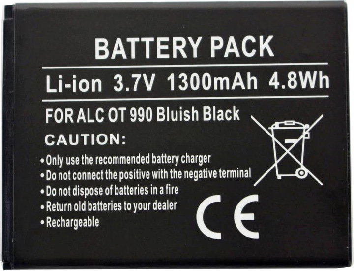 Produktbild Alcatel AkkuOne Touch 918D Akku CAB32A0001C1, CAB31P0000C2, CAB31P0000C1, BY71, TLIB37A