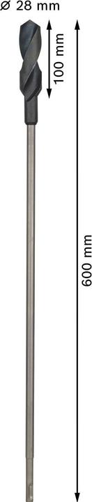 Produktbild Bosch Professional Zubehör PRO Wood HSS Installationsbohrer, 28 x 100 x 600 mm (28 mm)