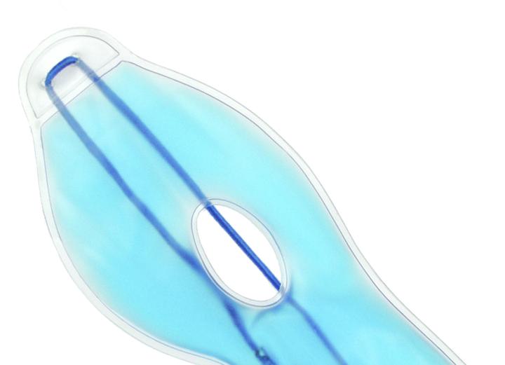 Actual product image Relaxation mask blue Dimensions: 19 x 9 cm