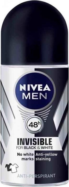 Nivea Men Men Invisible For Black & White 48h (Roll-on, 50 ml)