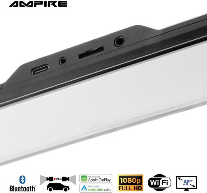 Produktbild Ampire Apple CarPlay Spiegelmonitor (Android Auto, Apple Carplay)