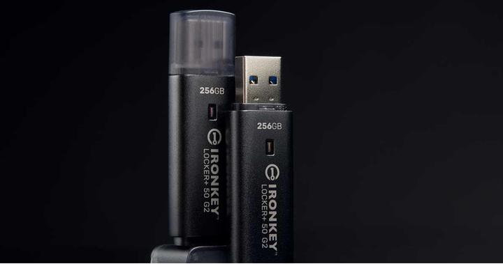 Produktbild Kingston IronKey Locker+ 50 G2/256GB/USB 3.2 Gen 1 (5Gb/s)/USB-A/Černá (256 GB, USB-A)