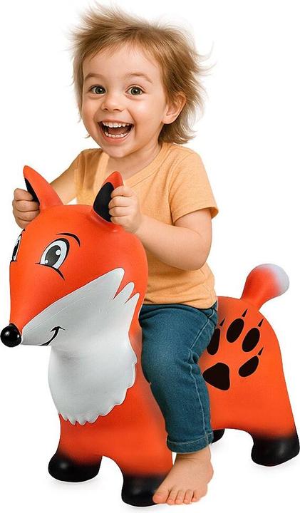 Productafbeelding Orange Hüpftier Fuchs mit Pumpe