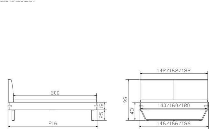 Produktbild Hasena Ezzino 25 (160 x 200 cm)
