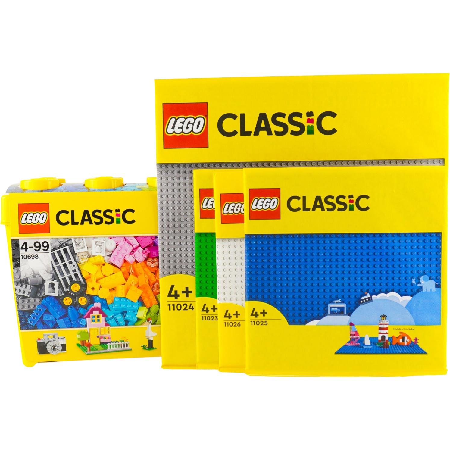 LEGO Classic Bausteine Box gross + 4 Platten - 10698 NEU! Teile 794x (10698, LEGO Classic)