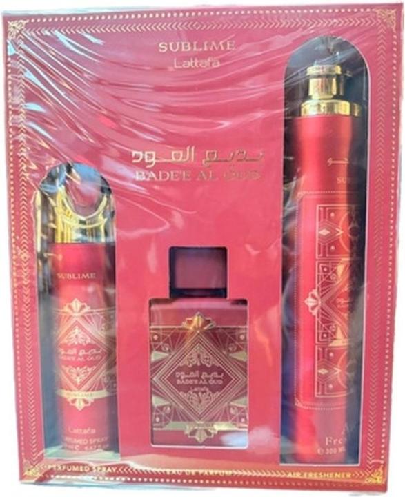 Actual product image Lattafa Badee Al Oud Sublime Set (Body care set, Perfume set)