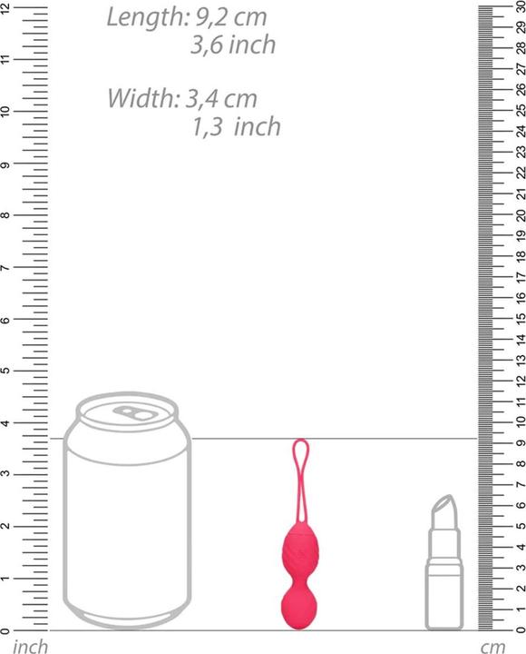 Produktbild Shots Vibrating Egg with Remote Control - Strawberry Red