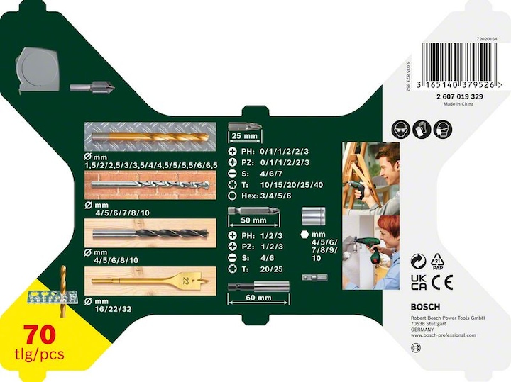 Image du produit Bosch Zubehör 70-pièces X-Line Titanium Set (1,5 mm, 2 mm, 2,5 mm, 3 mm, 5,5 mm, 6 mm, 8,5 mm, 9 mm, 3,5 mm, 4 mm, 4,5 mm, 5 mm, 9,5 mm, 10 mm, 6,5 mm, 7 mm, 7,5 mm, 8 mm)