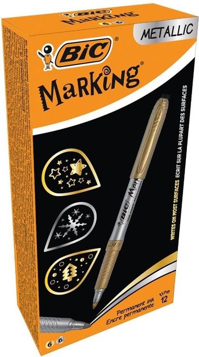 Immagine prodotto Bic Inchiostro metallizzato per marcatori in oro e argento. (12 pezzi) (12 x)