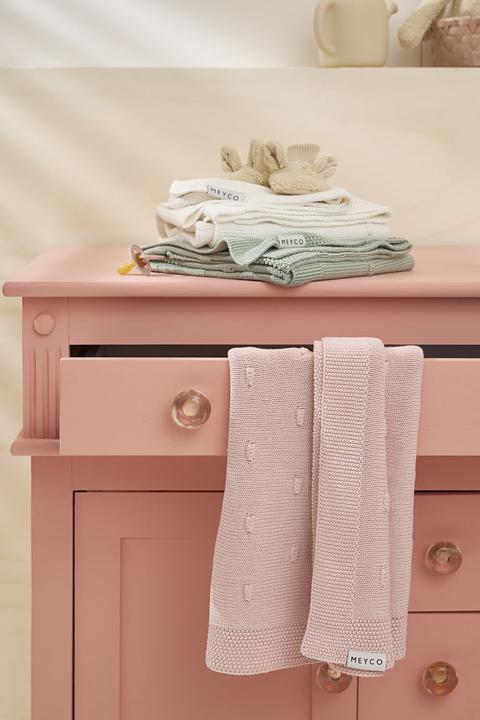 Actual product image Meyco Baby blanket large Knots - offwhite - 100x150cm