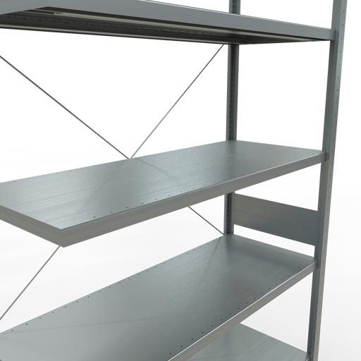 Produktbild Schulte Lagertechnik Stecksystem Anbauregal MULTIplus250 mit Kreuzstrebe