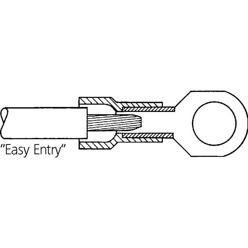 Thumbnail - Lapp, Kabelverbindung, Kabel Ringkabelschuh Querschnitt (max.)=2.5 mm² Teilisoliert Blau 63104170 100 St.
