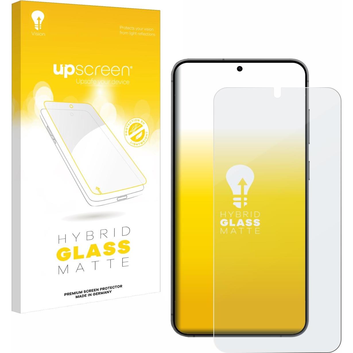 upscreen Reflection Shield Panzerglasfolie Matt (1 Stück, Samsung Galaxy S21), Smartphone Schutzfolie, Grau