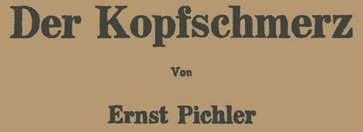 Produktbild Der Kopfschmerz (Deutsch, Ernst Pichler, 2012)