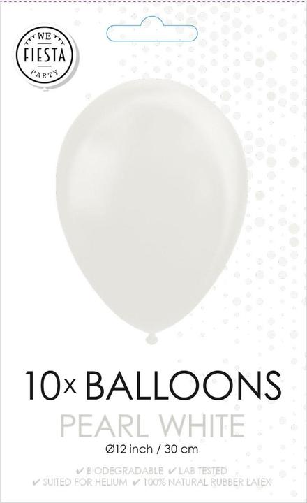 Image du produit Globos Europe Ballons Blanc Perle 30cm, 10pcs (10 x)