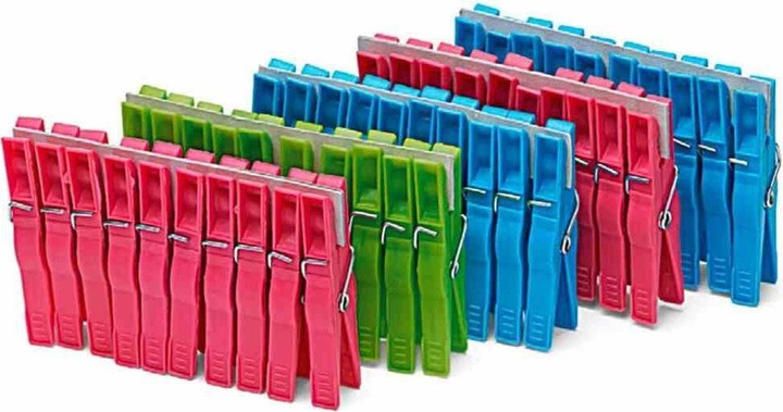 Produktbild Nölle Wäscheklammern aus Kunststsoff in Farbe sortiert, 7 cm