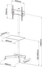 Produktbild Art STO S-09 BOARD/TROLLEY on wheels (55", 25 kg)