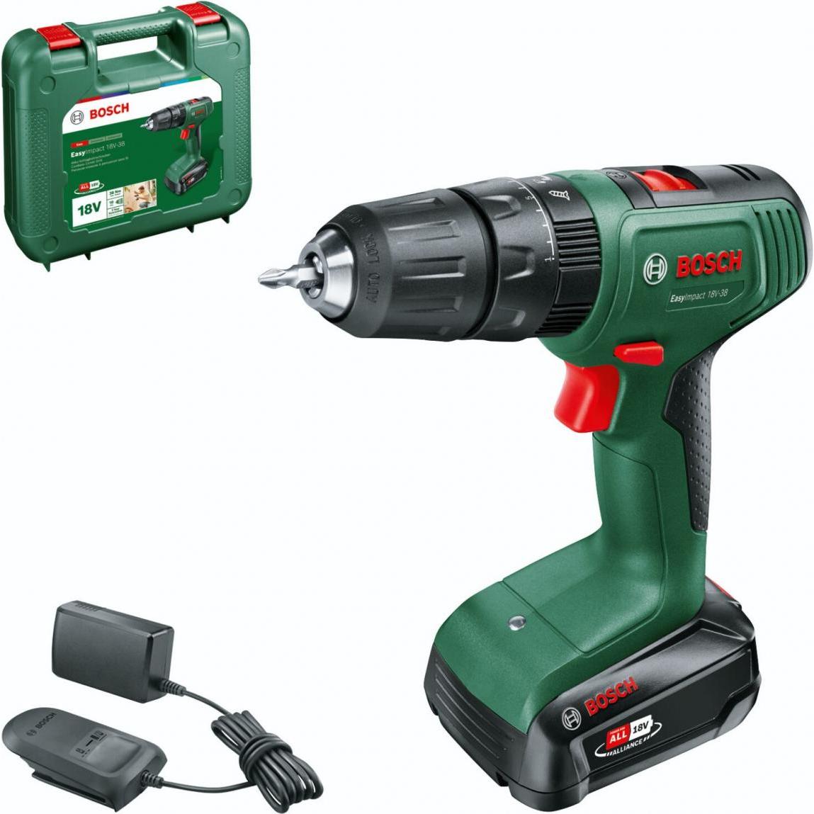 Bosch Home & Garden, Bohrmaschine + Akkuschrauber, EasyImpact 18V-38 (Akkubetrieb)
