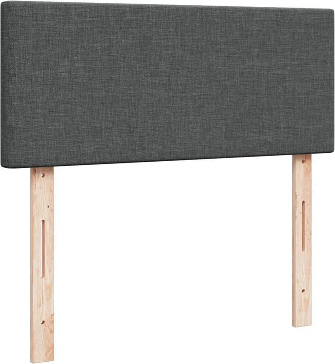 Actual product image vidaXL Bo x springbett mit Matratze 90 x 190 cm Stoff (90 x 190 cm)