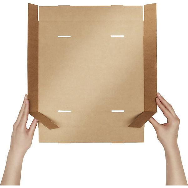 Actual product image kaiserkraft Cardboard box with push-on lid, two-part, internal dimensions 435 x 315 x 80 mm (1 x)