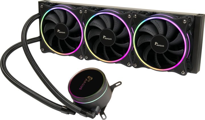Actual product image Intertech INTER-TECH Argus Iceman LC360 RGB AiO - Water cooling system with RGB lighting for all common socks
