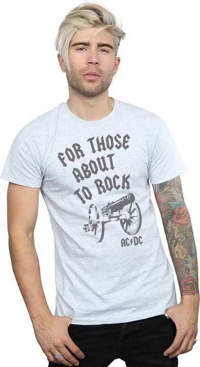 Actual product image AC/DC Mens For Those About To Rock Cannon T-Shirt (XL)