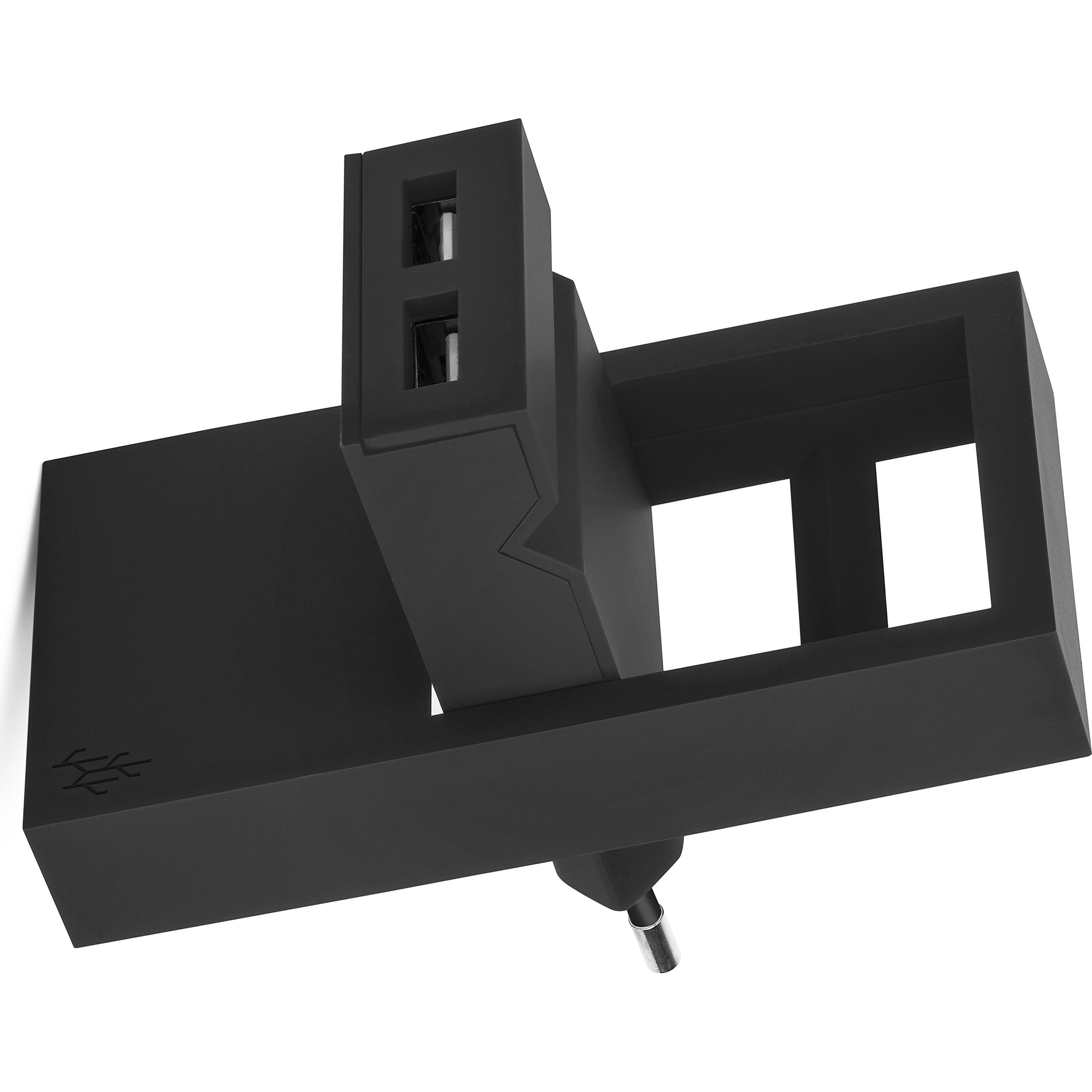 Usbepower Rock, USB Ladegerät, Schwarz