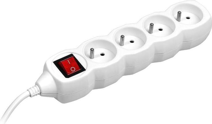 Productafbeelding Tracer PowerCord 3,0m 4 uitgangen schakelaar (4x, CEE 7/16, 3 m)