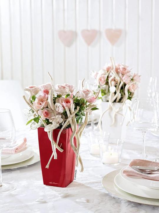 Immagine prodotto Lechuza Fioriera Maxi cubi Rosso (14 cm)