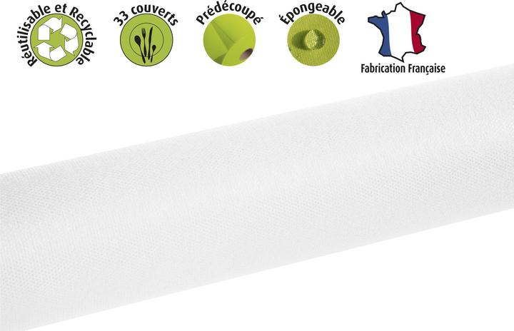 Actual product image Exacompta Tablecloth Rolls Spu nbond L120x10m White