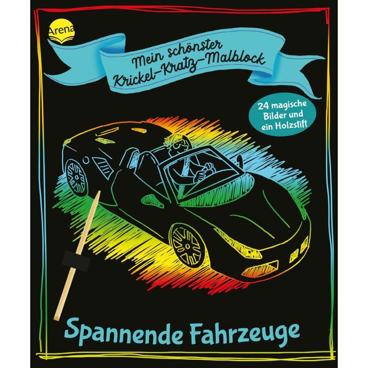 Produktbild Mein schönster Krickel-Kratz-Malblock. Spannende Fahrzeuge