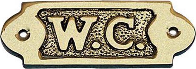 Image du produit Nautistar Plaque de porte - W.C., laiton