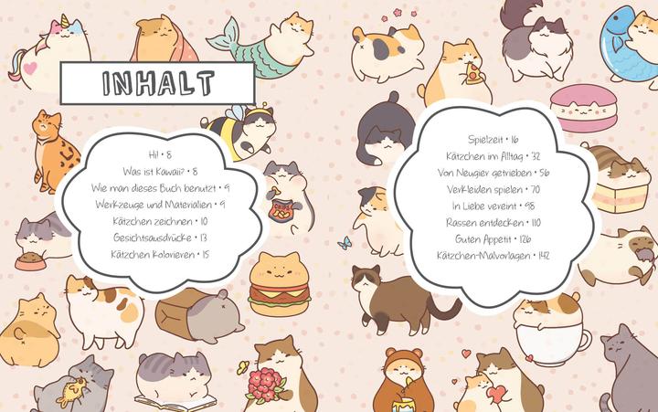 Produktbild Kawaii 75 süsse Katzen zeichnen - Schritt für Schritt
