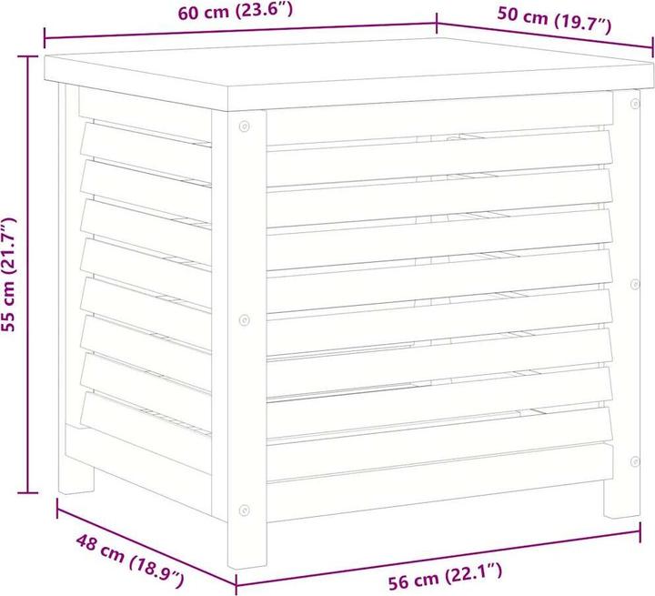 Actual product image vidaXL Gartentruhe