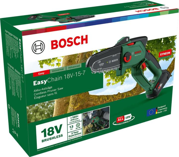 Immagine prodotto DIY Motosega a batteria EasyChain 18V-15-7 (Sega a catena a batteria)