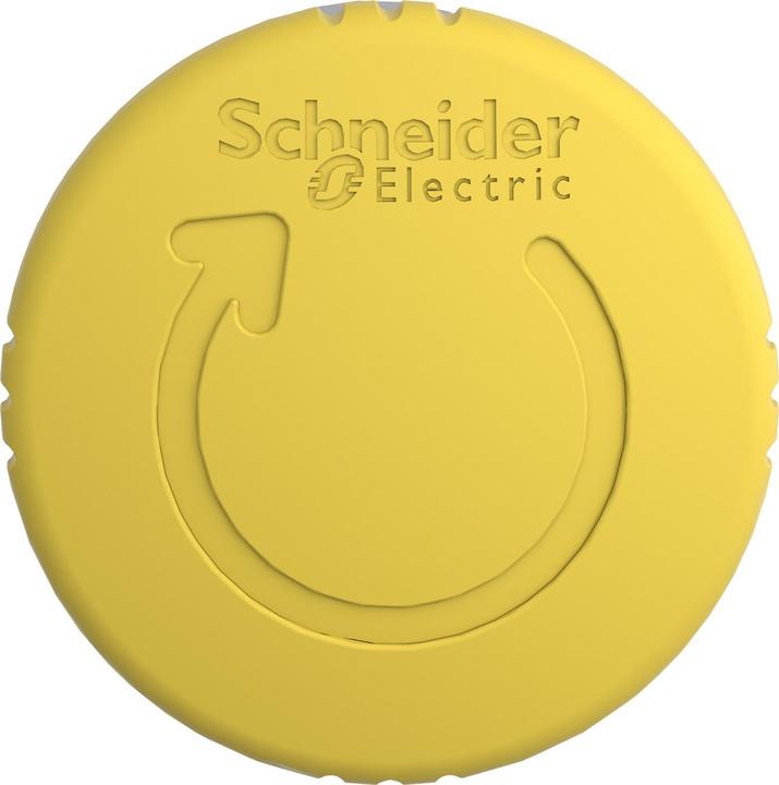Produktbild Schneider Electric Pilzkopf 40mm Drehentriegelung gelb