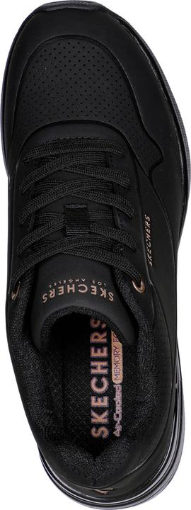 Actual product image Skechers Ladies Lace Up Shoes Sporty Rubber Sole Black (41)