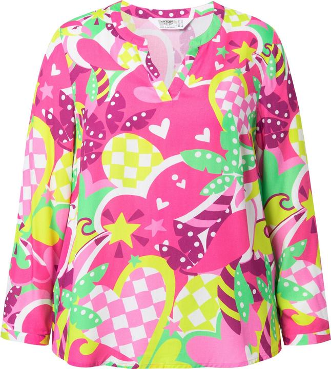 Immagine prodotto Angel of Style Bluse, bequeme Passform, Papageienmuster (46)