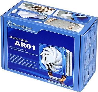 Produktbild Silverstone SST-AR01-V2 - Argon CPU Cooler 3 Direct Contact Heatpipe, 120mm PWM, Intel/AMD, AM4 Read (159 mm)