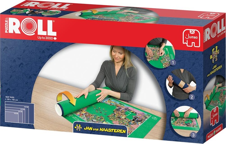 Produktbild JAN van Haasteren - Puzzel & Rol - Puzzelmat - Tot 3000 stukjes (3000 Teile)